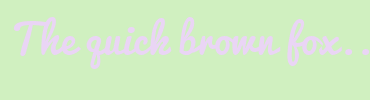 Image with Font Color EAD5F5 and Background Color D0F0C0